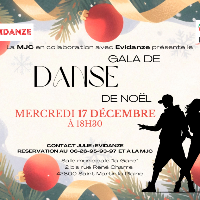 Gala de danse Noël MJC et Evidanze